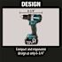 Makita 18V LXT Lithium-Ion Compact Brushless Cordless 1/2 in. Driver-Drill Kit with Two 5.0 Ah Batteries, Charger, Bag