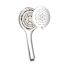 HealthGuard 5-Spray 4.3 in. Single Wall Mount Handheld 1.5 GPM with Removable Faceplate Shower Head in Chrome