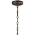 Simira 6-Light Weathered Gray Classic Rustic Farmhouse Hanging Candlestick Chandelier with Distressed Oak Finish Accents
