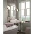 Kerrville 4.625 in. 1-Light Brushed Nickel Traditional Transitional Vanity Wall Sconce with Satin Etched Glass Shade