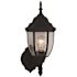 Generation Lighting Bakersville 1-Light Small Black Outdoor Wall Lantern Sconce