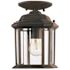 Generation Lighting Kent 1-Light Outdoor Black Semi-Flushmount Convertible Pendant
