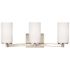 Sea Gull Lighting Hettinger 3-Light Brushed Nickel Bath Light