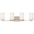 Sea Gull Lighting Hettinger 4-Light Brushed Nickel Bath Light