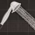Waterpik 3-Spray 3.3 in. Single Wall Mount Low Flow Handheld Shower Head in Chrome