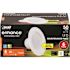 Feit Electric 4 in. 650 Lumens 2700K Soft White Dimmable Integrated LED Retrofit Recessed Light Baffle Trim, White 6-Pack