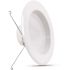 Feit Electric 5/6 in. 925 Lumens 2700K Soft White Dimmable Integrated LED Retrofit Recessed Light Baffle Trim, White 6-Pack