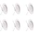 Feit Electric 5/6 in. 925 Lumens 2700K Soft White Dimmable Integrated LED Retrofit Recessed Light Baffle Trim, White 6-Pack