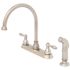 Premier Muir 2-Handle High Arc Kitchen Faucet with Sprayer in Brushed Nickel