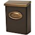 Gibraltar Mailboxes Designer Venetian Bronze with Brushed Brass, Medium, Steel, Locking, Wall Mount Mailbox
