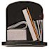 Gibraltar Mailboxes Parsons Black, Medium, Plastic, Post Mount Mailbox