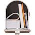 GibraltarÂ Mailboxes Elite White, Medium, Steel, Post Mount Mailbox