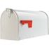 GibraltarÂ Mailboxes Elite White, Medium, Steel, Post Mount Mailbox