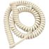 Lodging Star 12 ft. Coil Cord Phone Handset, Ash