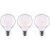 EcoSmart 60-Watt Equivalent G25 Globe Dimmable Frosted Glass Filament Vintage Style LED Light Bulb Daylight (3-Pack)
