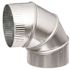 Master Flow 3 in. Turned 26-Gauge Adjustable 90-Degree Elbow
