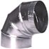 Master Flow 3 in. 90-Degree Turned 28-Gauge Adjustable Elbow