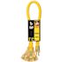 2 ft. 12/3 SJTW Multi-Outlet 3-Outdoor Heavy-Duty Contractor Adapter Extension Cord with Power Light Block Yellow