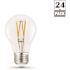 Feit Electric 40-Watt Equivalent A19 Dimmable CEC 90+ CRI Indoor Clear Glass E26 LED Light Bulb, Soft White 2700K (24-Pack)