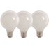 40-Watt Equivalent G25 Globe Dimmable Filament White Glass E26 LED Vintage Edison LIght Bulb, Soft White 2700K (3-Pack)