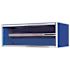 Extreme Tools 72 in. 0-Drawer Power Workstation Professional Hutch with Stainless Steel Shelf and Work Surface in Blue