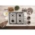 GE 30 in. Gas Cooktop in Stainless Steel with 4-Burners Including Power Burners