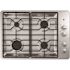 GE 30 in. Gas Cooktop in Stainless Steel with 4-Burners Including Power Burners