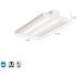 Contractor Select I-Beam 2 ft. 250-Watt Equivalent Integrated LED Dimmable White High Bay Light Fixture, 5000K