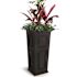 Mayne Nantucket 32 in. Tall Self-Watering Black Polyethylene Planter