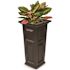 Mayne Nantucket 32 in. Tall Self-Watering Espresso Polyethylene Planter
