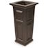 Mayne Nantucket 32 in. Tall Self-Watering Espresso Polyethylene Planter