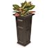 Mayne Nantucket 32 in. Tall Self-Watering Espresso Polyethylene Planter