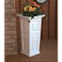 Mayne Nantucket 32 in. Tall Self-Watering White Polyethylene Planter