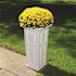 Mayne Nantucket 32 in. Tall Self-Watering White Polyethylene Planter