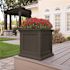 Mayne Fairfield 20 in. Square Self-Watering Espresso Polyethylene Planter