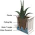 Mayne Fairfield 20 in. Square Self-Watering Espresso Polyethylene Planter