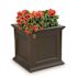Mayne Fairfield 20 in. Square Self-Watering Espresso Polyethylene Planter