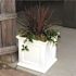 Mayne Fairfield 20 in. Square Self-Watering White Polyethylene Planter