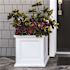 Mayne Fairfield 20 in. Square Self-Watering White Polyethylene Planter