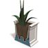 Mayne Fairfield 20 in. Square Self-Watering White Polyethylene Planter