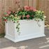 Mayne Fairfield 20 in. x 36 in. Self-Watering White Polyethylene Planter