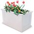 Mayne Fairfield 20 in. x 36 in. Self-Watering White Polyethylene Planter