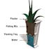 Mayne Fairfield 28 in. Tall Self-Watering Black Polyethylene Planter