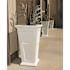 Mayne Fairfield 28 in. Tall Self-Watering White Polyethylene Planter