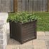 Mayne Lakeland 20in Square Self-Watering Espresso Polyethylene Planter