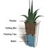 Mayne Lakeland 28 in. Tall Self-Watering White Polyethylene Planter