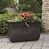 Mayne Valencia 36 in. x 16 in. x 22 in. Espresso Long Polyethylene Planter