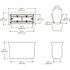 Mayne Valencia 36 in. x 16 in. x 22 in. Espresso Long Polyethylene Planter