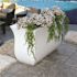 Mayne Valencia 36 in. x 16 in. x 22 in. White Long Polyethylene Planter