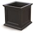 Mayne Fairfield 28 in. Square Black Polyethylene Planter